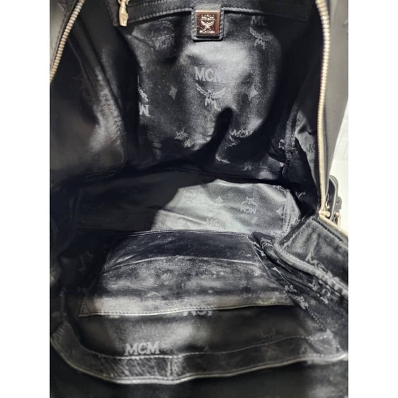 Authentic MCM Honshu Tantris Studded Backpack Black - Picture 16 of 16